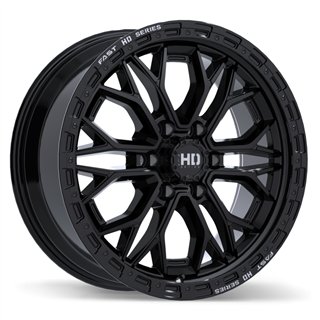 Fast HD | Muramasa 20x9.0 ET30 - Gloss Black with Grey Milling