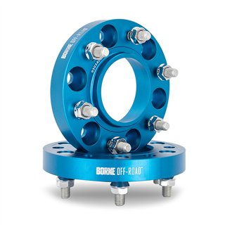 Mishimoto | Wheel Spacers, 6X139.7, 78.1mm Center Bore, M14 X 1.5, 1.00" Thick, Blue - Cadillac / Chevrolet 2000-2022
