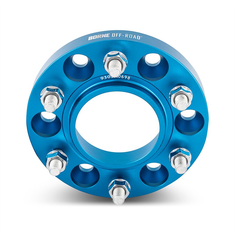 Mishimoto | Wheel Spacers, 6X139.7, 78.1mm Center Bore, M14 X 1.5, 1.00" Thick, Blue - Cadillac / Chevrolet 2000-2022