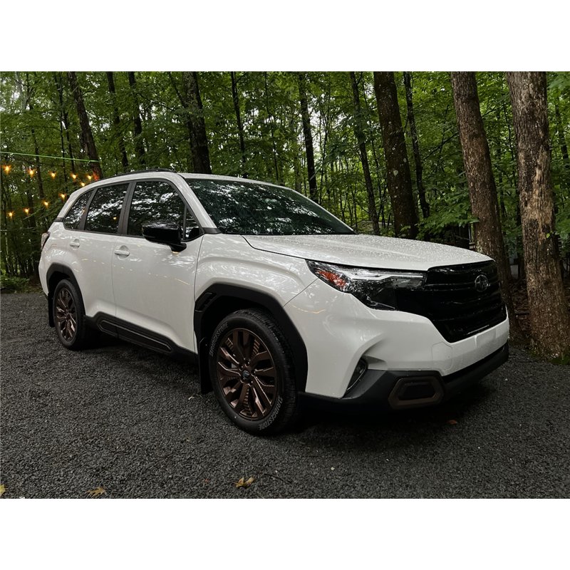 RallyArmor | Black UR Mud Flap Logo Grey - Forester 2025