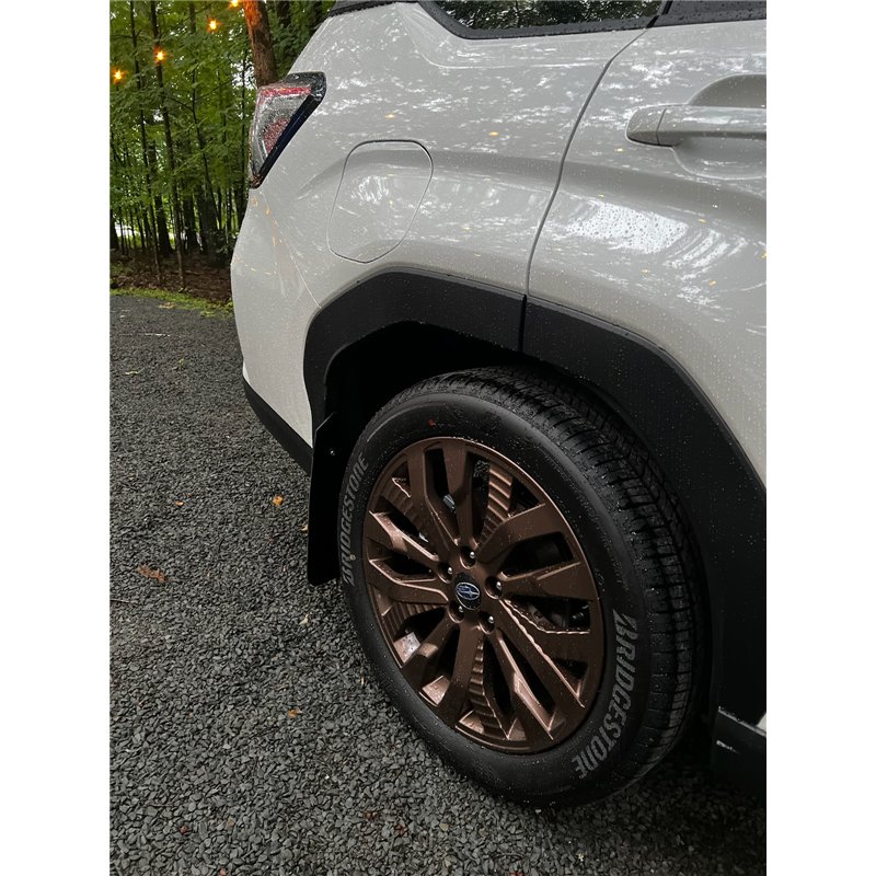 RallyArmor | Black UR Mud Flap Logo Grey - Forester 2025