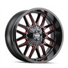 Mayhem | COGENT 18x9.0 ET0 - Gloss Black Milled Prism Red