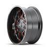 Mayhem | COGENT 18x9.0 ET0 - Gloss Black Milled Prism Red