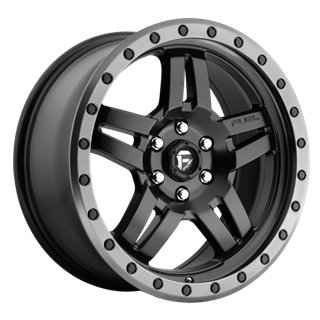 Fuel Off-Road | D557 17x8.5 ET-6 - MATTE BLACK GUN METAL RING