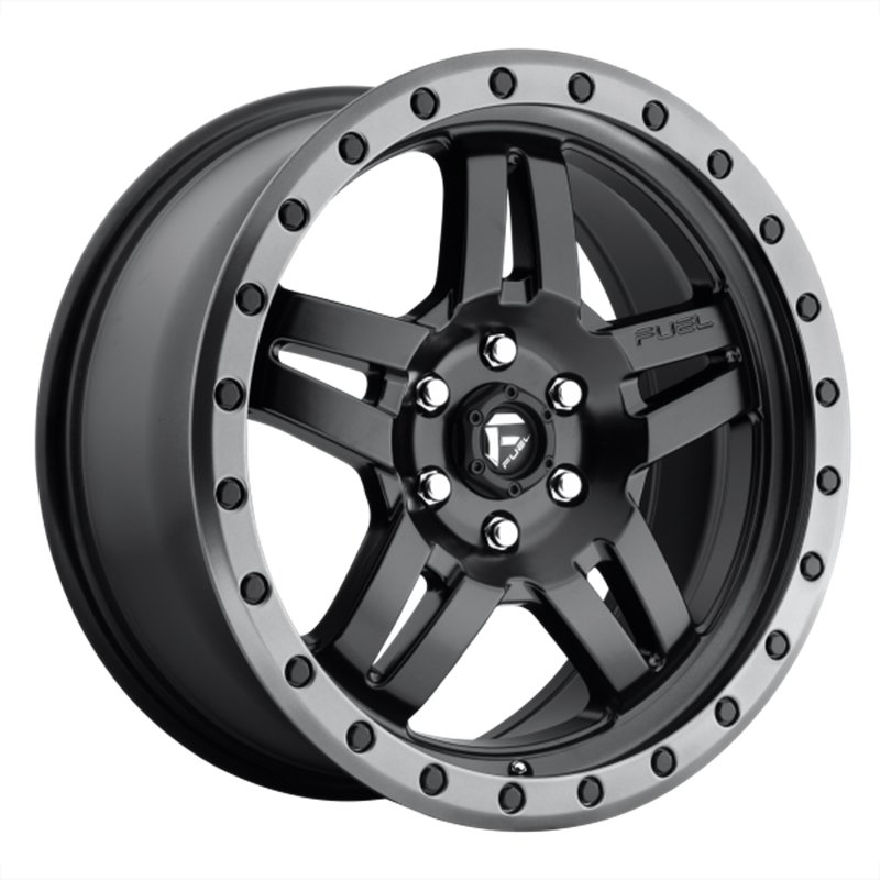 Fuel Off-Road | D557 17x8.5 ET-6 - MATTE BLACK GUN METAL RING