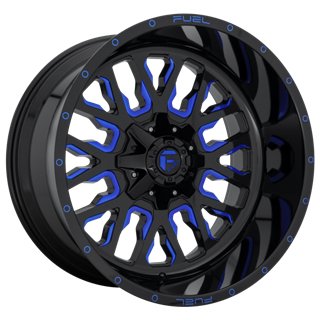 Fuel Off-Road | D645 20x10.0 ET-18 - GLOSS BLACK BLUE TINTED CLEAR