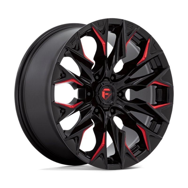 Fuel Off-Road | D823 20x9.0 ET20 - GLOSS BLACK MILLED WITH CANDY RED