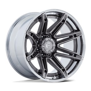 Fuel Off-Road | FC401 22x10.0 ET-18 - PLATINUM WITH CHROME LIP