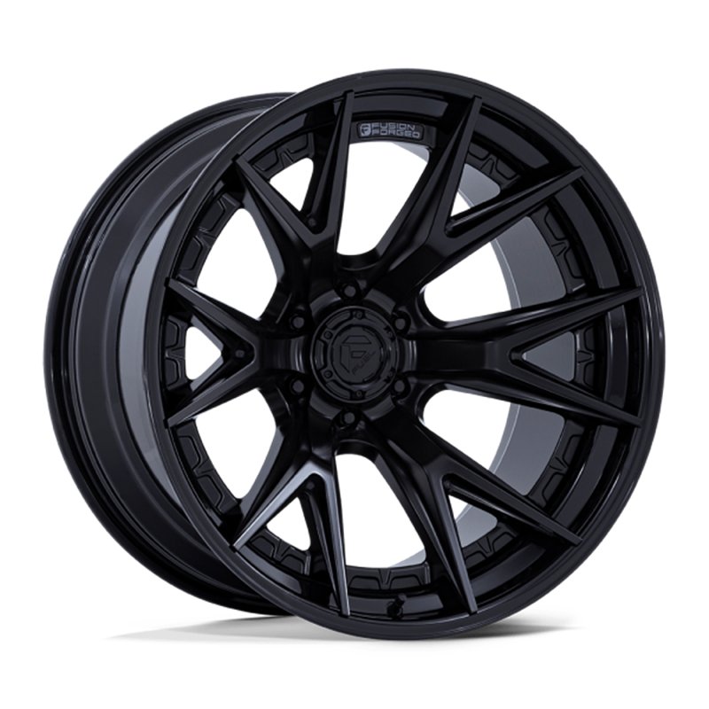 Fuel Off-Road | FC402 20x10.0 ET-18 - MATTE BLACK WITH GLOSS BLACK LIP