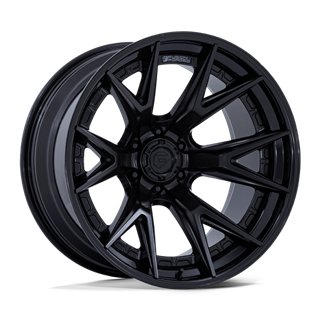 Fuel Off-Road | FC402 22x12.0 ET-44 - MATTE BLACK WITH GLOSS BLACK LIP