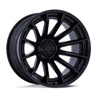 Fuel Off-Road | FC403 22x12.0 ET-44 - MATTE BLACK WITH GLOSS BLACK LIP