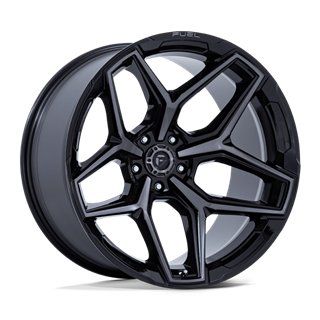 Fuel Off-Road | FC854 20x10.0 ET-18 - GLOSS BLACK BRUSHED FACE WITH GRAY TINT