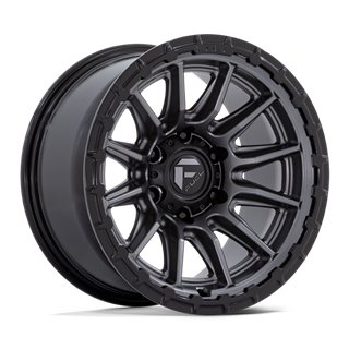 Fuel Off-Road | FC866 17x9.0 ET1 - MATTE GUNMETAL W/ GLOSS BLACK LIP