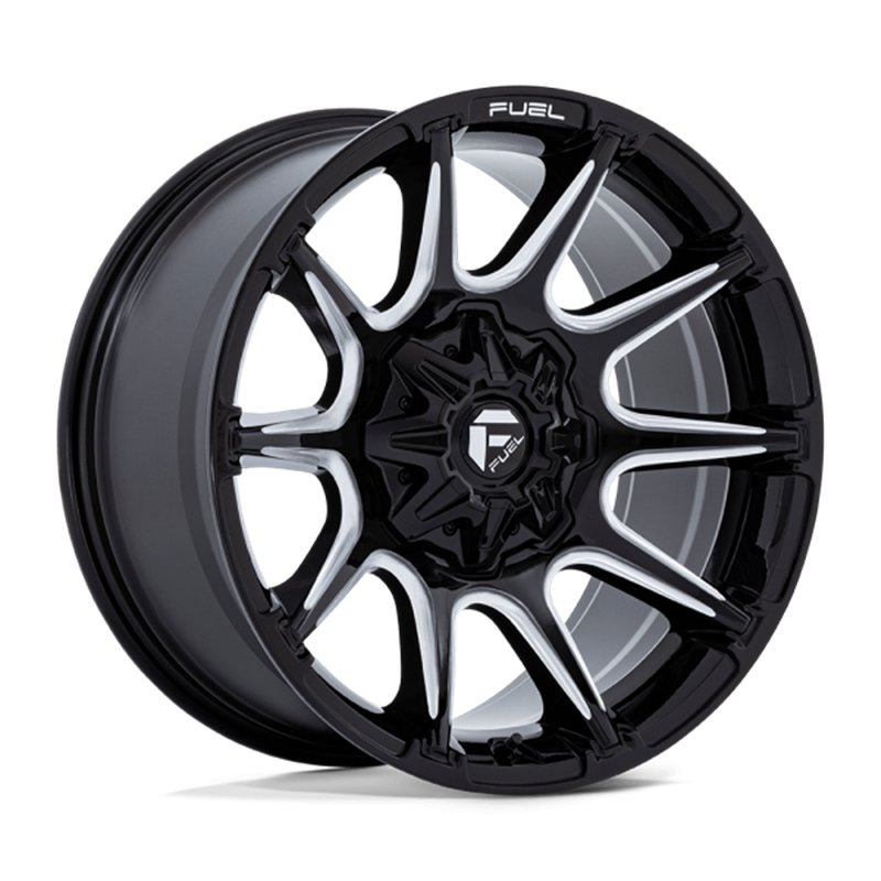 Fuel Off-Road | FC880 22x10.0 ET-18 - GLOSS BLACK MILLED