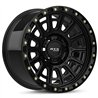 RTX | Striker 17x8.5 ET-10 - Gloss Black with Milled Rivets