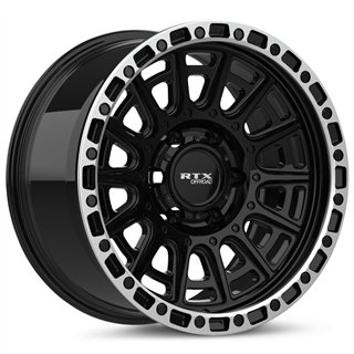RTX | Striker 17x8.5 ET10 - Gloss Black Milled with Machined Lip