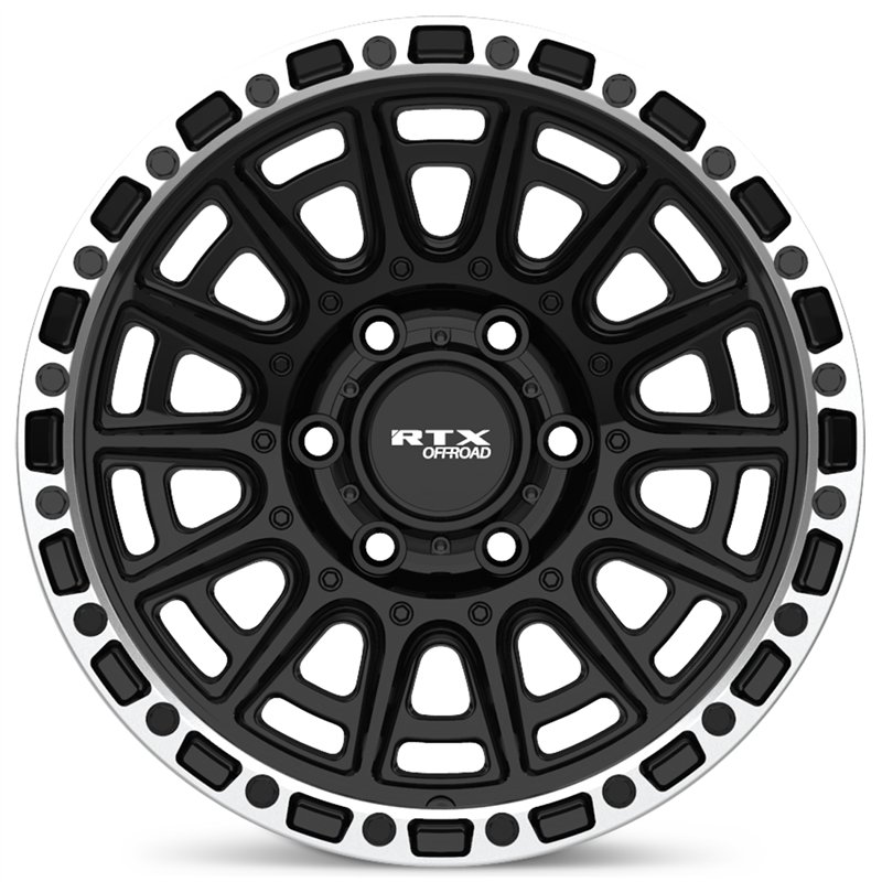 RTX | Striker 17x8.5 ET10 - Gloss Black Milled with Machined Lip