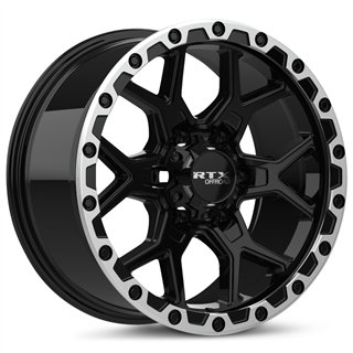 RTX | Storm 17x8.5 ET20 - Gloss Black Milled with Machined Lip