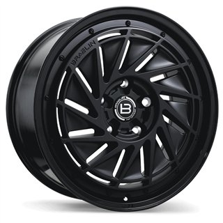 Braelin | BR16 19x8.5 ET30 - Matte Black with Gloss Black Lip