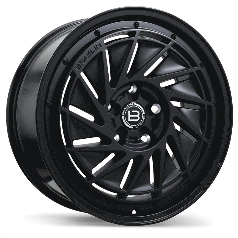 Braelin | BR16 19x8.5 ET35 - Matte Black with Gloss Black Lip