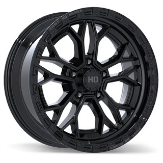 Fast HD | Muramasa 20x9.0 ET40 - Gloss Black with Grey Milling