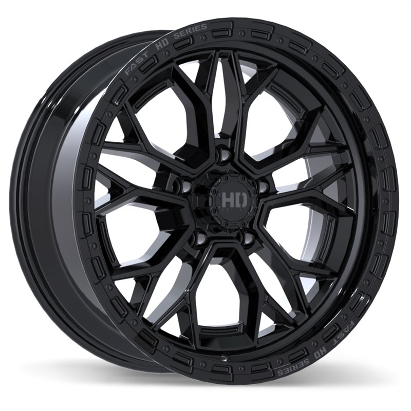Fast HD | Muramasa 20x9.0 ET40 - Gloss Black with Grey Milling