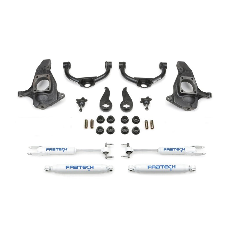 Fabtech | Lift Kit-Suspension w/Shock - Silverado / Sierra 2500 HD / 3500 HD 6.0L / 6.6L 2011-2018
