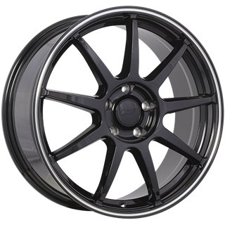 DAI | REV 16x6.5 ET41 - Gloss Black - Machined Lip