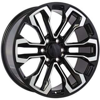 ART Replica | REPLICA 390 22x9.0 ET24 - Gloss Black - Machined Face