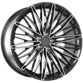Ruffino | STELLARE 20x9.0 ET35 - Gloss Black - Machined Face