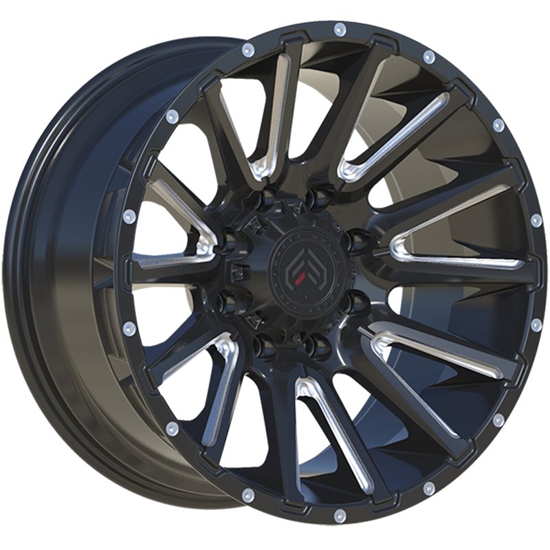 Forged Wheels | XR110 20x12.0 ET-44 - Gloss Black - Milled Edge