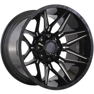 Forged Wheels | XR111 20x12.0 ET-44 - Gloss Black - Milled Edge
