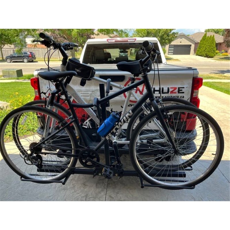 Enthuze | 1.25"/2" Hitch Mount Plateform Style Bike Rack - Holds 2 bikes, up to 80 lbs