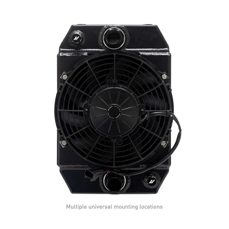 Mishimoto | Universal 9" Drag Race Performance Aluminum Radiator, Black
