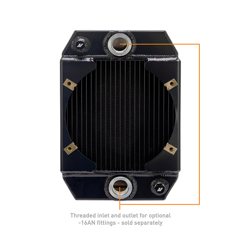 Mishimoto | Universal 9" Drag Race Performance Aluminum Radiator, Black