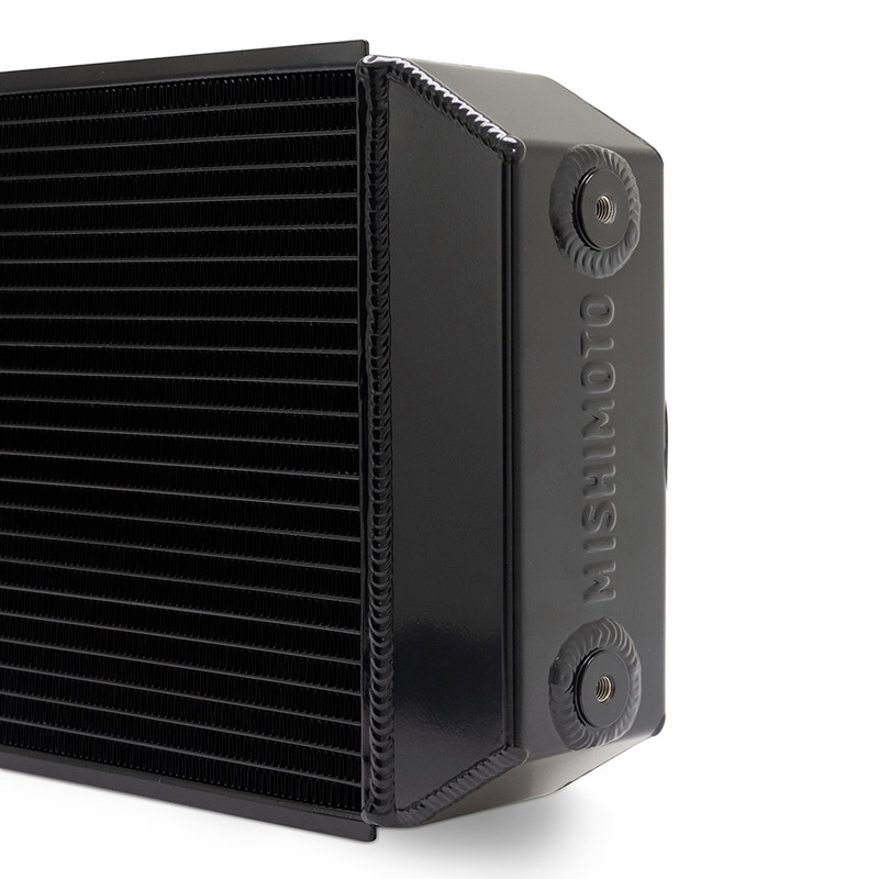 Mishimoto | Universal 9" Drag Race Performance Aluminum Radiator, Black