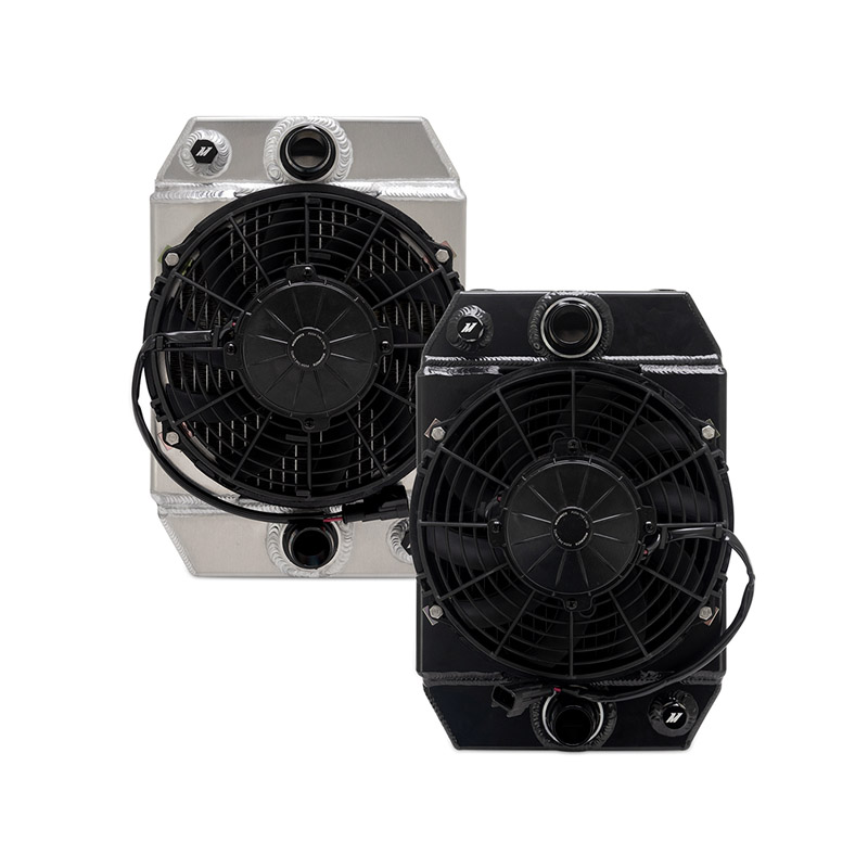 Mishimoto | Universal 9" Drag Race Performance Aluminum Radiator, Black