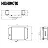 Mishimoto | Universal 9" Drag Race Performance Aluminum Radiator, Natural