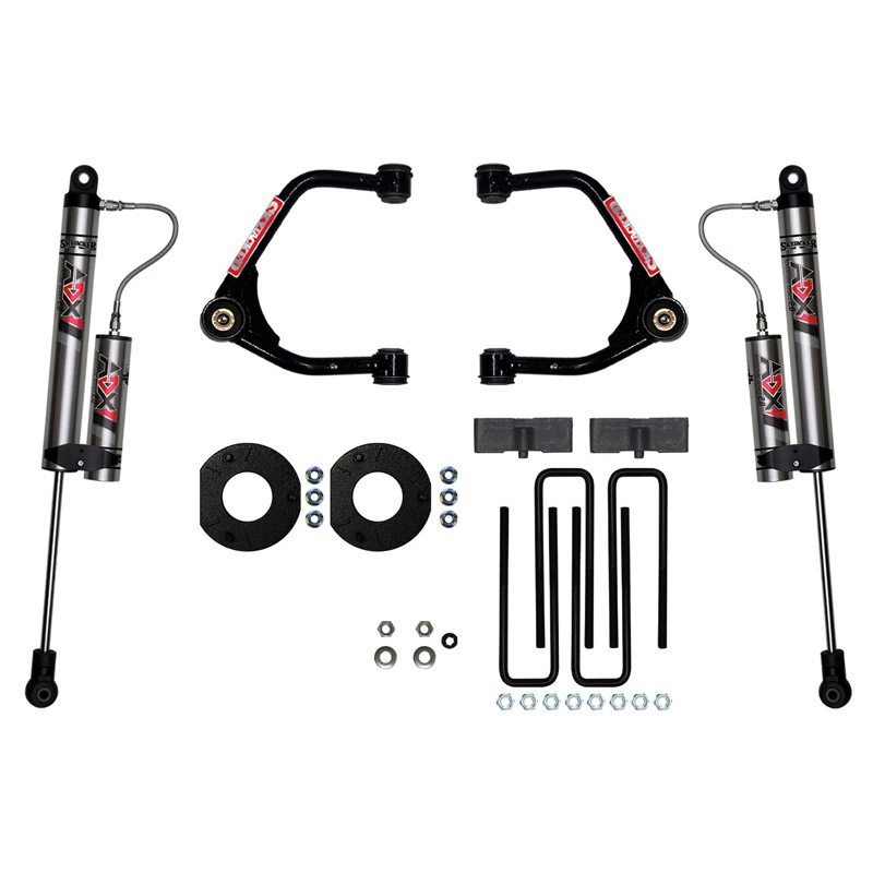Skyjacker | 3.5 in. Suspension Lift Kit With ADX 2.0 Remote Reservoir Shocks. - Silverado / Sierra 1500 2019-2023