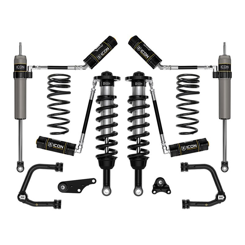 ICON | 24 TACOMA 1.25-3" STAGE 4 SUSPENSION SYSTEM TUBULAR WITH TRIPLE RATE SPRING - Tacoma 2.4T 2024