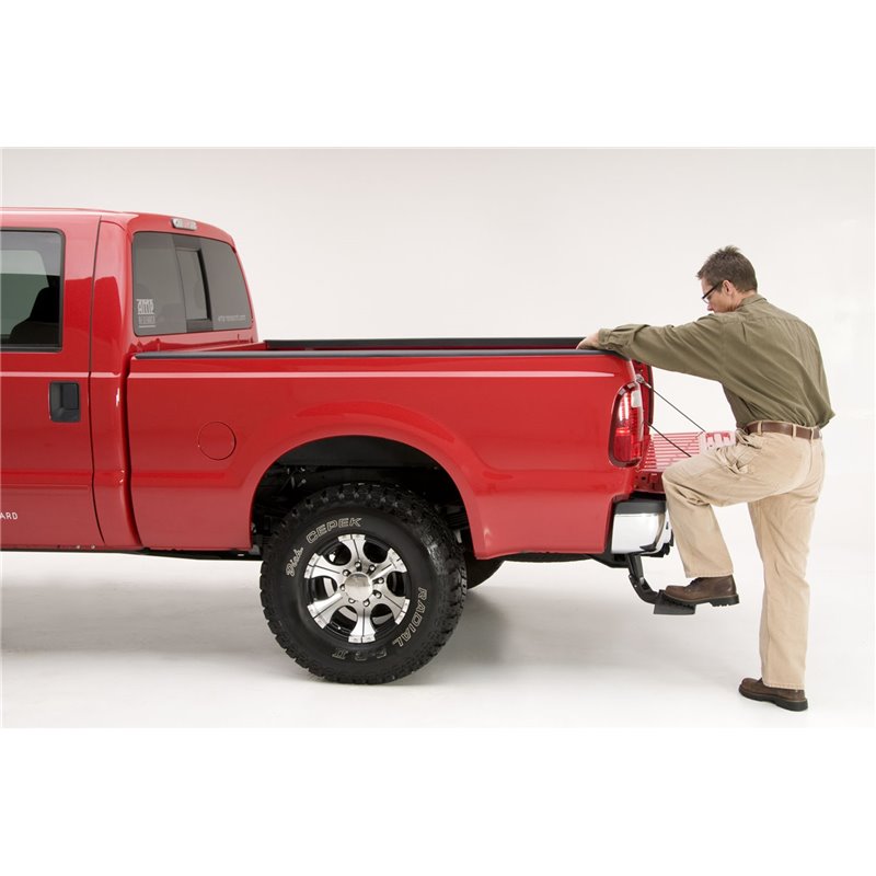 AMP Research | BedStep Flip Down Bumper Step - F-250 / F-350 2000-2016