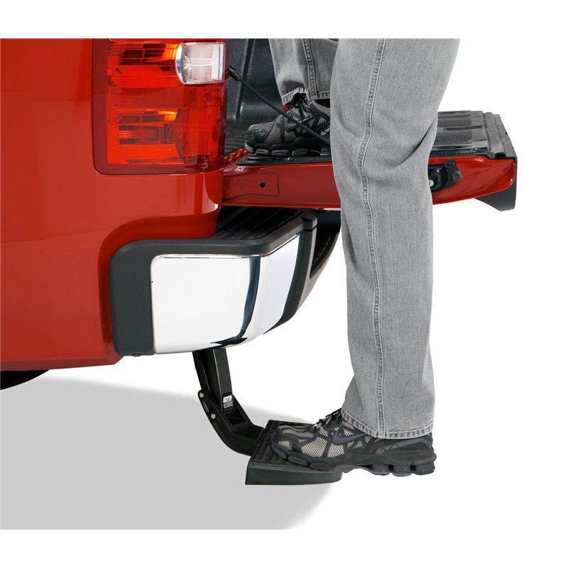 AMP Research | BedStep Flip Down Bumper Step - Ram 1500 / Classic / 2500 / 3500 2009-2022