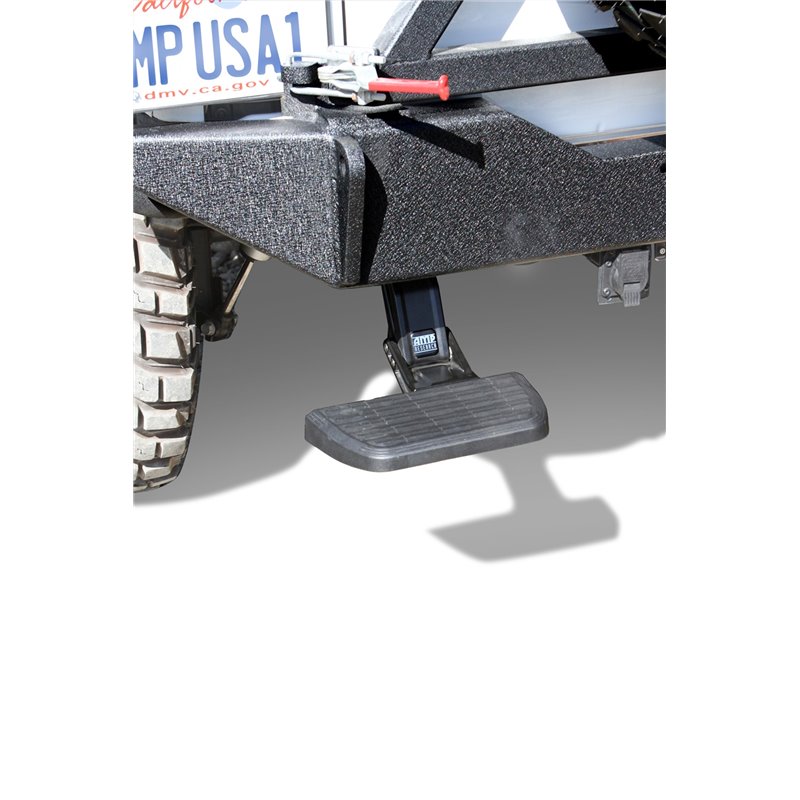 AMP Research | BedStep Flip Down Bumper Step - Wrangler (JK) / Wrangler (JL) 3.6L / 3.8L 2007-2018