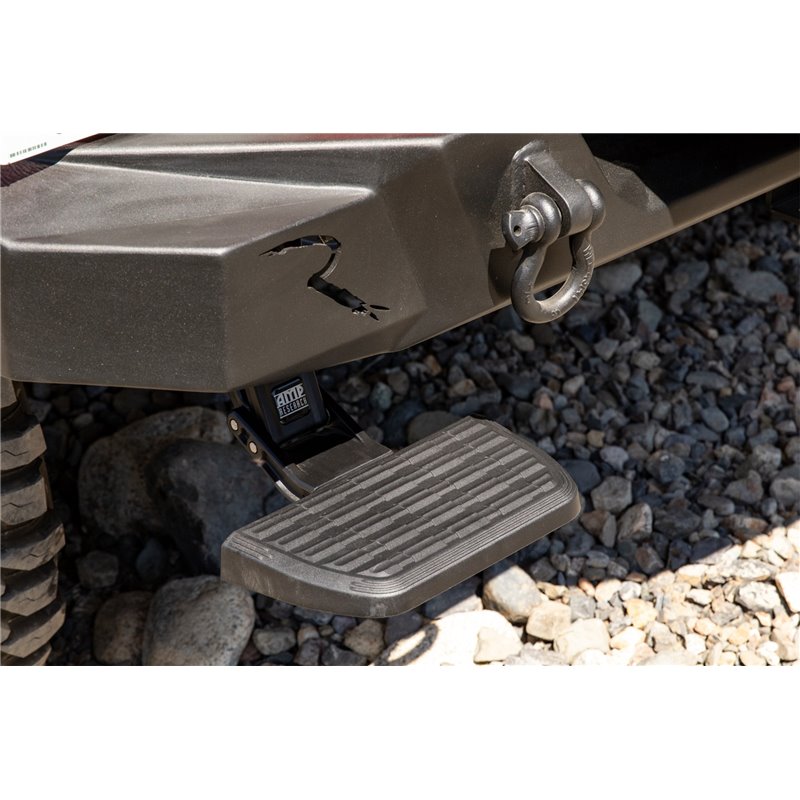 AMP Research | BedStep Flip Down Bumper Step - Wrangler (JL) 2.0T / 3.6L 2018