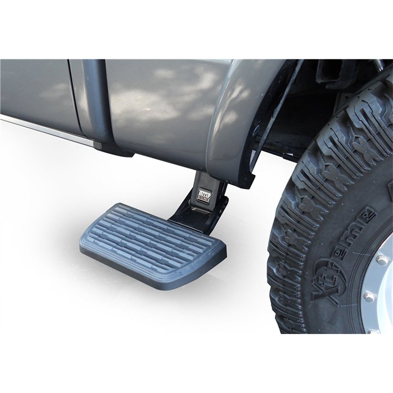 AMP Research | BedStep2 Flip Down Side Bumper Step - Silverado / Sierra 2500 HD / 3500 HD 6.6L 2020-2024