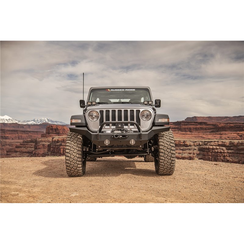 RUGGED RIDGE | Heavy Duty Bumper - Gladiator / Wrangler (JK) / Wrangler (JL) 2007-2022