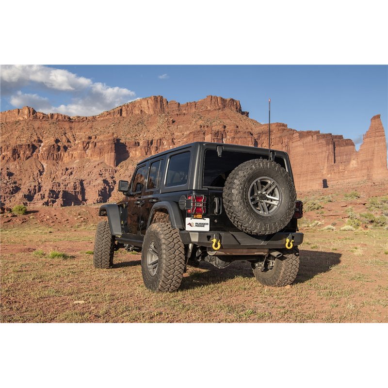 RUGGED RIDGE | Heavy Duty Rear Bumper - Wrangler (JL) 2.0T / 3.0L / 3.6L 2018-2022