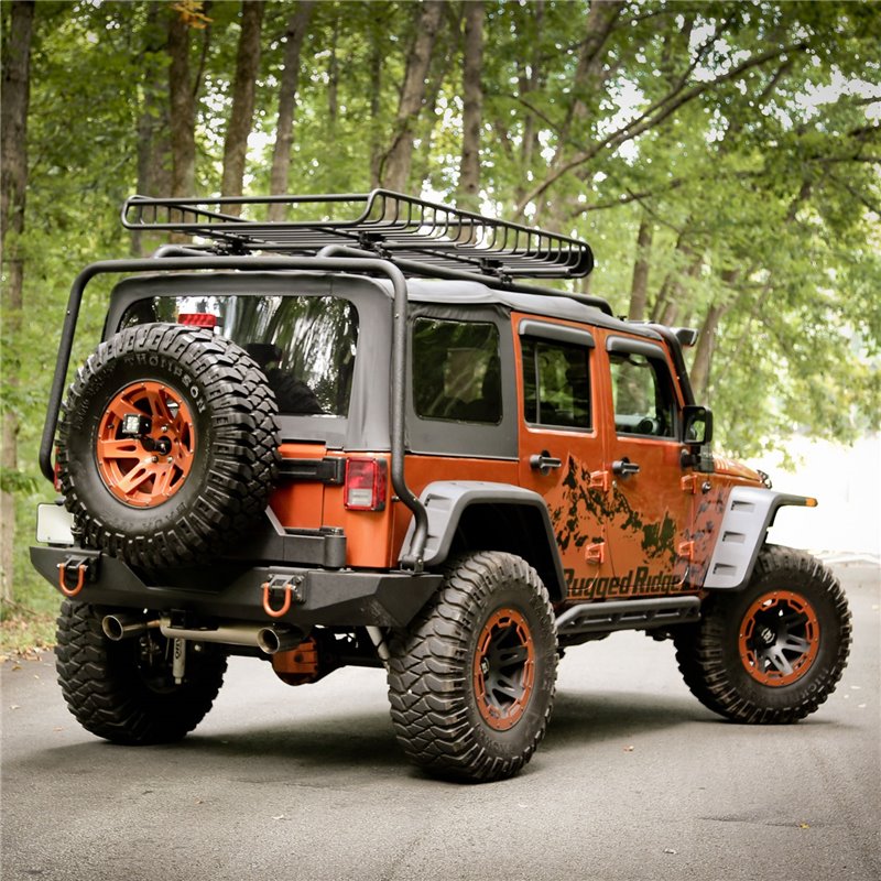 RUGGED RIDGE | Flat Pocket Fender Flare Set - Wrangler (JK) 3.6L / 3.8L 2007-2018
