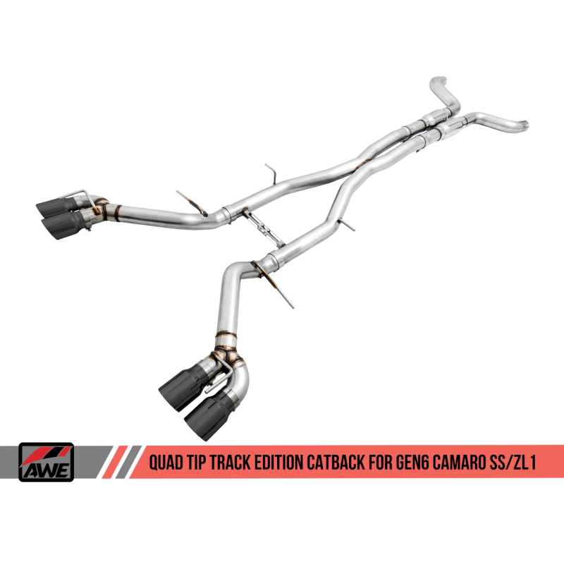 AWE Tuning | Track Cat-Back Exhaust - Camaro 6.2L 2016-2023