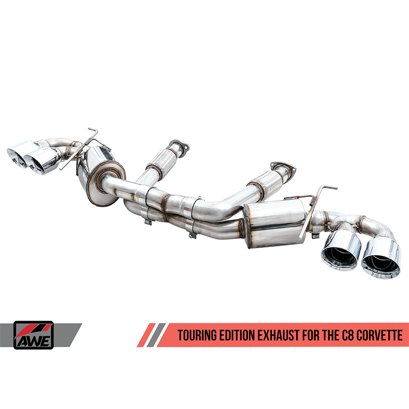 AWE Tuning | Touring Cat-Back Exhaust - Corvette 6.2L 2020-2023